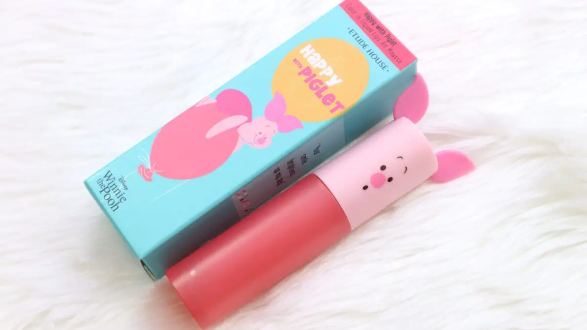 ETUDE HOUSE HAPPY WITH PIGLET COLOR IN LIQUID LIPS AIR MOUSSE 1