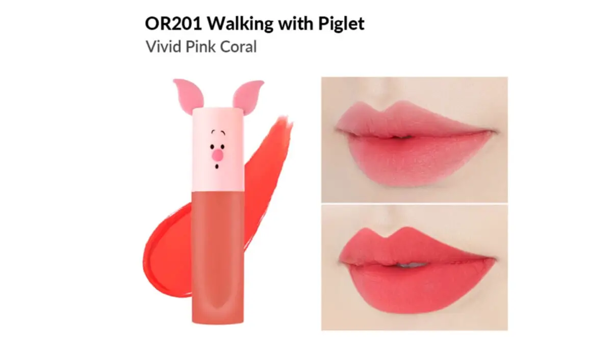 ETUDE HOUSE HAPPY WITH PIGLET COLOR IN LIQUID LIPS AIR MOUSSE 3